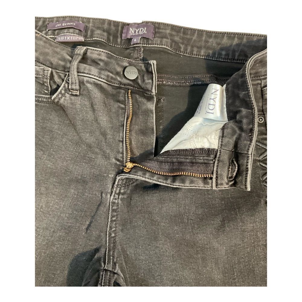 NYDJ Women’s Ami Skinny Black Lift Tuck Technology Jeans Denim Pants Size 6 - Picture 6 of 13